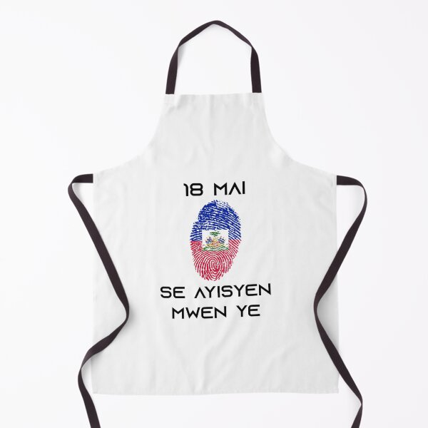 Item preview, 18 Mai Se Ayisyen Mwen Ye - Haitian Fingerprint Flag - Je Suis Haitien(ne) designed and sold by makeitadmirable.