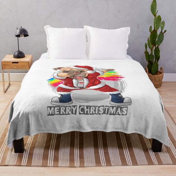 Item preview, Cute Pug Dog Santa Claus Dabbing designed and sold by RUCZENO.