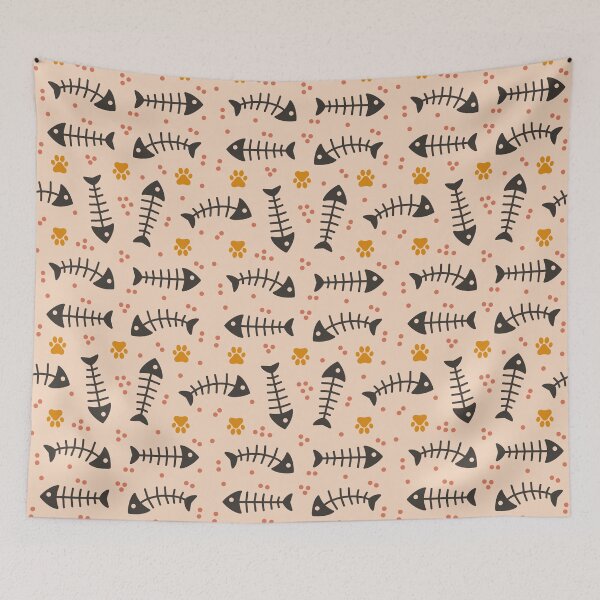 Item preview, Fish Bone Light Pastel Pattern designed and sold by Simplulina.