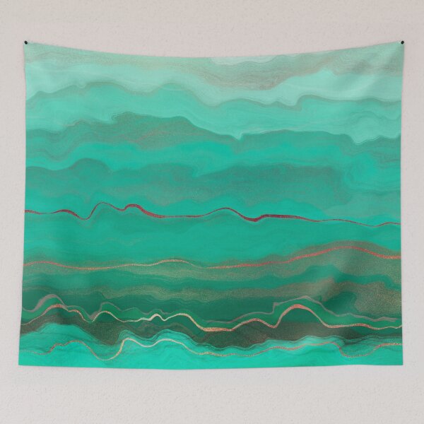 Item preview, Misty Green Valley - Emerald and Teal Palette designed and sold by Squarebird.