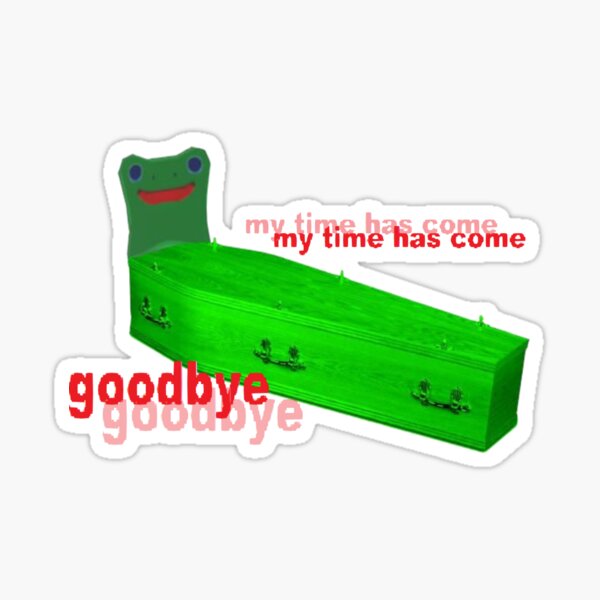 Froggy Coffin Sticker