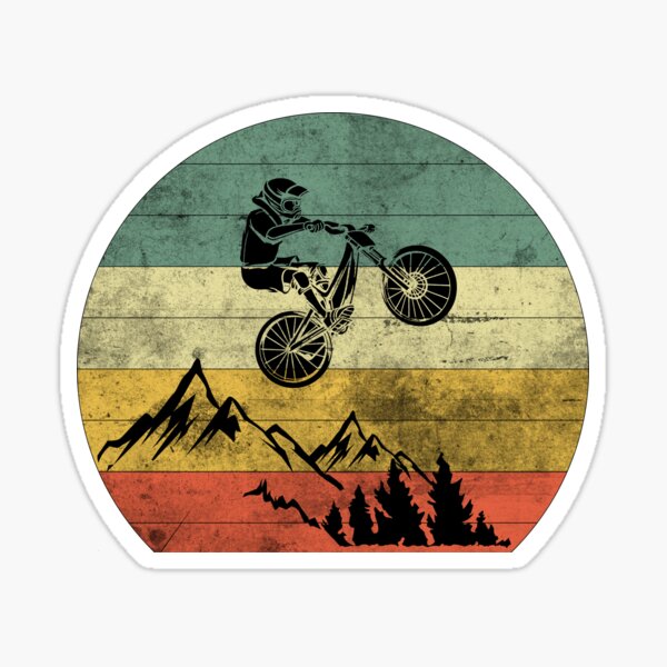 Item preview, Mountain Bike Silhouette BMX MTB Downhill Gift Idea designed and sold by MGO-Design.