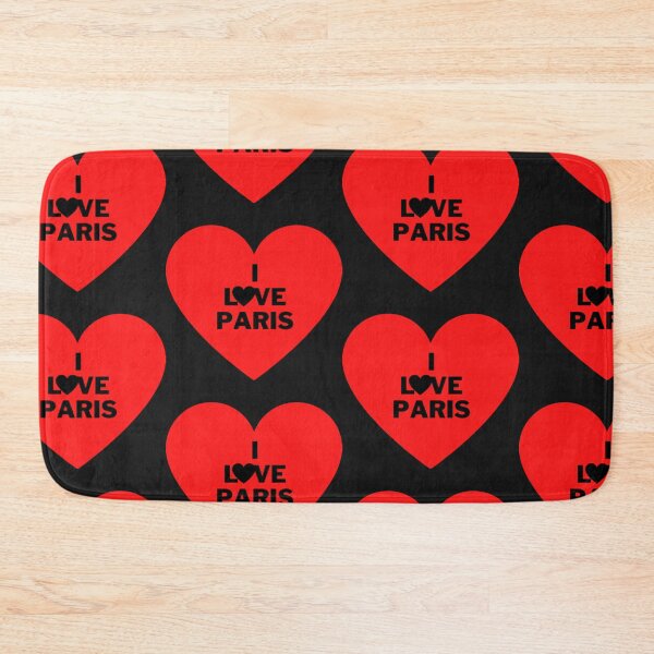 Item preview, I Love Paris Red Black Heart Design designed and sold by TheHappyK.