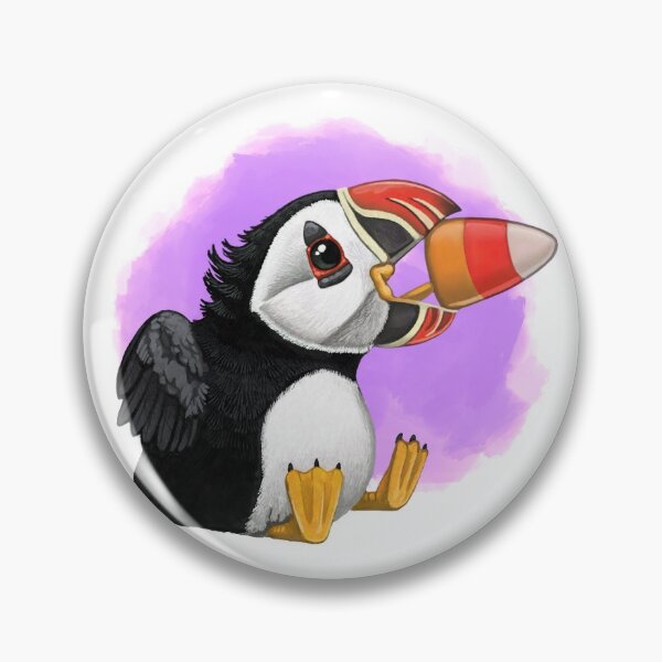 Artikelvorschau, Candy Corn Puffin entworfen und verkauft von Renee LeCompte.