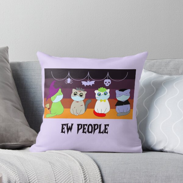 Item preview, Ew people halloween costumes cats vintage background witch , vampire , zombie and clown.  designed and sold by SGS-.