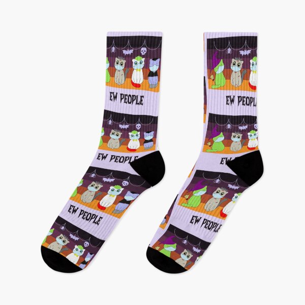 Item preview, Ew people halloween costumes cats vintage background witch , vampire , zombie and clown.  designed and sold by SGS-.