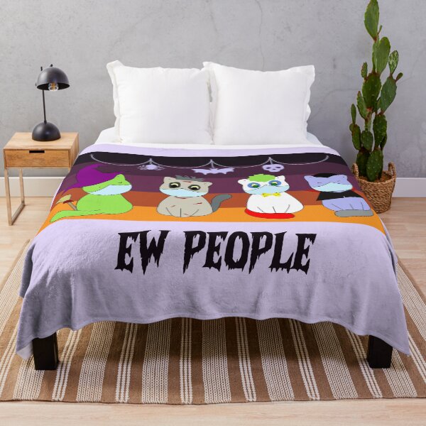 Item preview, Ew people halloween costumes cats vintage background witch , vampire , zombie and clown. designed and sold by SGS-.