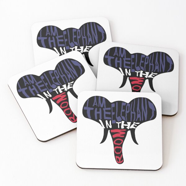 Item preview, I am the elephant in the room front face elephant design designed and sold by Artysneak.