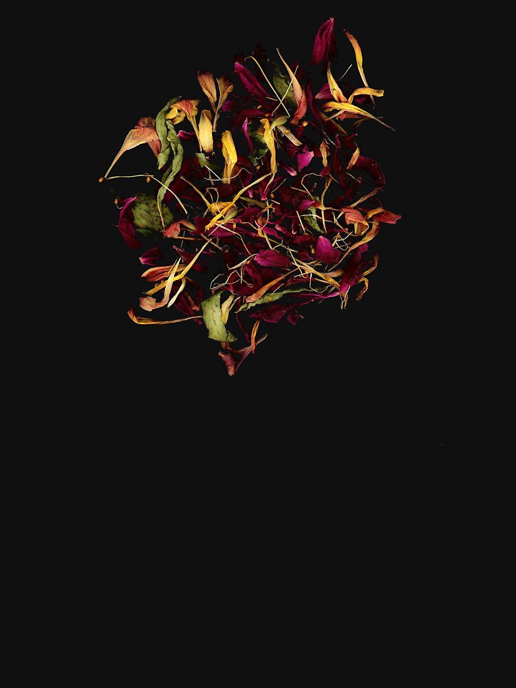 Thumbnail 7 of 7, Classic T-Shirt, Jester Petals Dark Floral designed and sold by LindasPhotoArt.