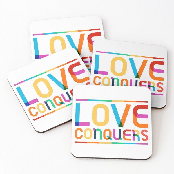 Item preview, Love Conquers designed and sold by threeblackdots.