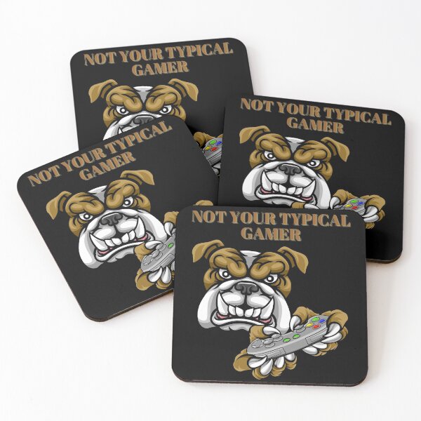 Item preview, Not Your TYPICAL GAMER Dog Design designed and sold by LevelUpMerch.