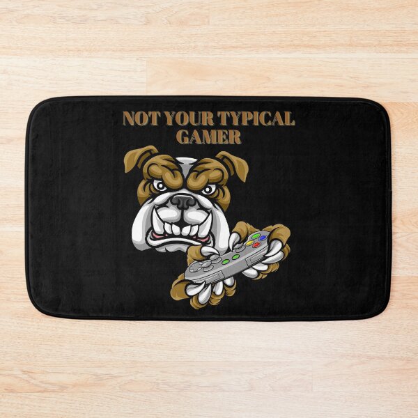 Item preview, Not Your TYPICAL GAMER Dog Design designed and sold by LevelUpMerch.