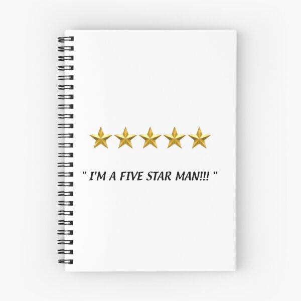Item preview, "I'M A FIVE STAR MAN!!!"  designed and sold by Dr-Mysterio101.
