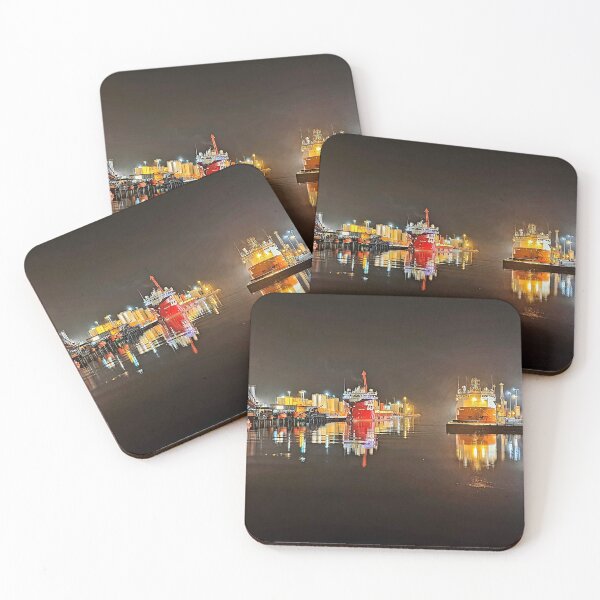 Item preview, Aberdeen harbour night time designed and sold by DaveEssonPhotos.