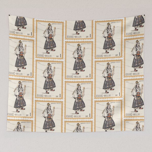 Item preview, Stamps with Greek National Costumes designed and sold by portokalis.