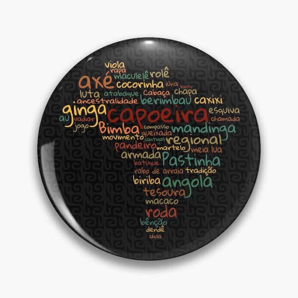 Item preview, Capoeira Words Brazilian Map designed and sold by incantia.