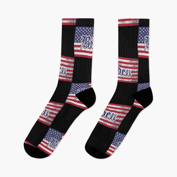 Item preview, Biden, texto retro en la bandera estadounidense. designed and sold by Relaxing-Ginger.