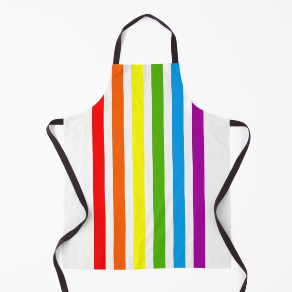 Item preview, Colorful Rainbow on White (light lines, Stripes 80s) designed and sold by frikybomb.