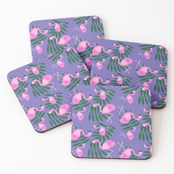 Item preview, Flamingos and Leaves designed and sold by sarahghost416.