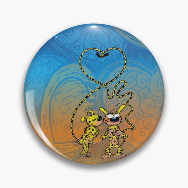 Item preview, Marsupilami and girl kissing / Blue design designed and sold by Hubashop.