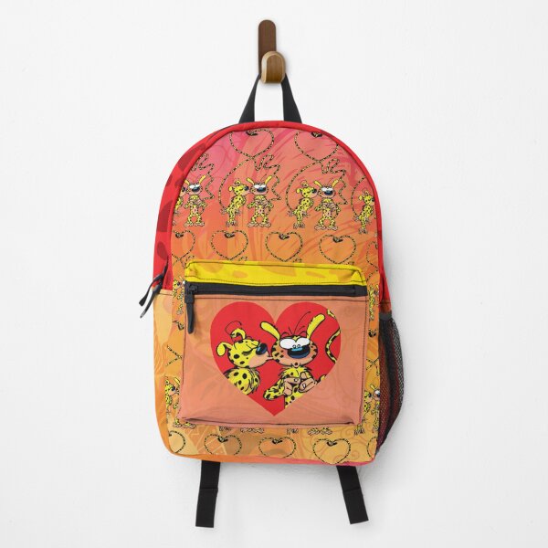 Item preview, Marsupilami and girl kissing / Red design designed and sold by Hubashop.