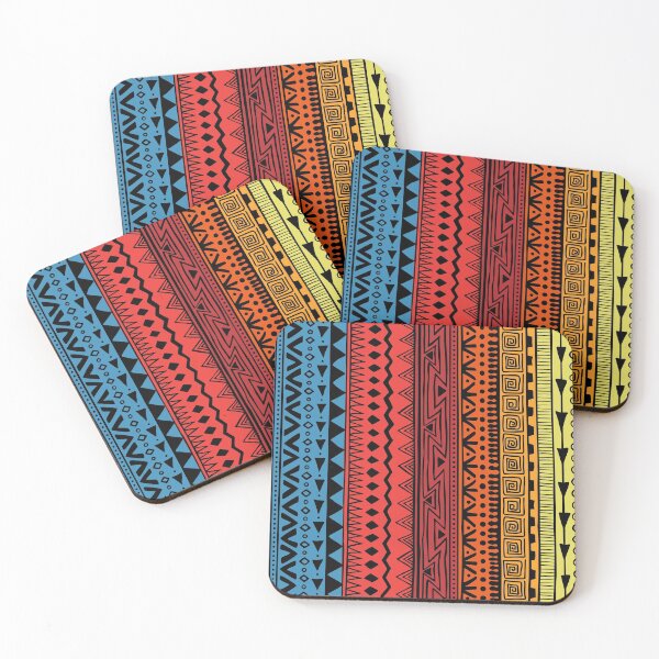 Item preview, colorful Tribal pattern template elegant symmetric classic tradition decor designed and sold by mashmosh.