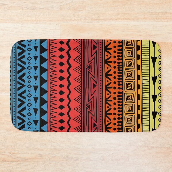 Item preview, colorful Tribal pattern template elegant symmetric classic tradition decor designed and sold by mashmosh.