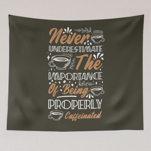 Item preview, NEVER UNDERSTAND THE IMPORTANCE OF BEING CAFFEINATED. designed and sold by MLTS777.