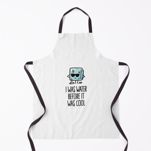 Item preview, I was water before it was cool Ice cube funny cartoon  designed and sold by LaundryFactory.