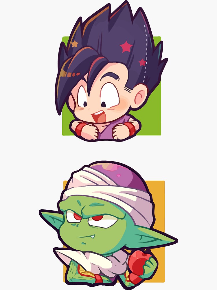 "Gohan & Piccolo Master and Student" Sticker for Sale by CowboySpider