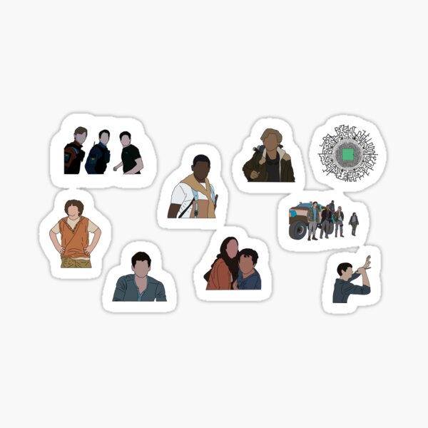 Maze Runner - Minho, Thomas, Newt Sticker for Sale by AngeliaLucis