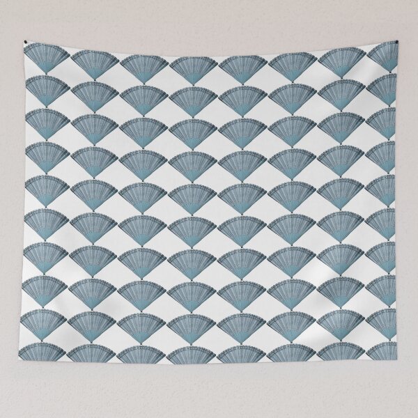 Item preview, Blue and white fan design designed and sold by rbnofficial.