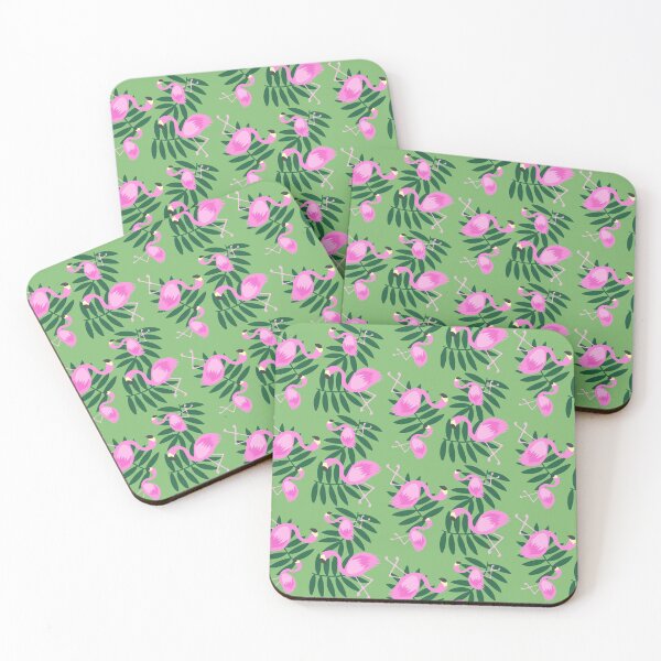 Item preview, Flamingos and Leaves designed and sold by sarahghost416.