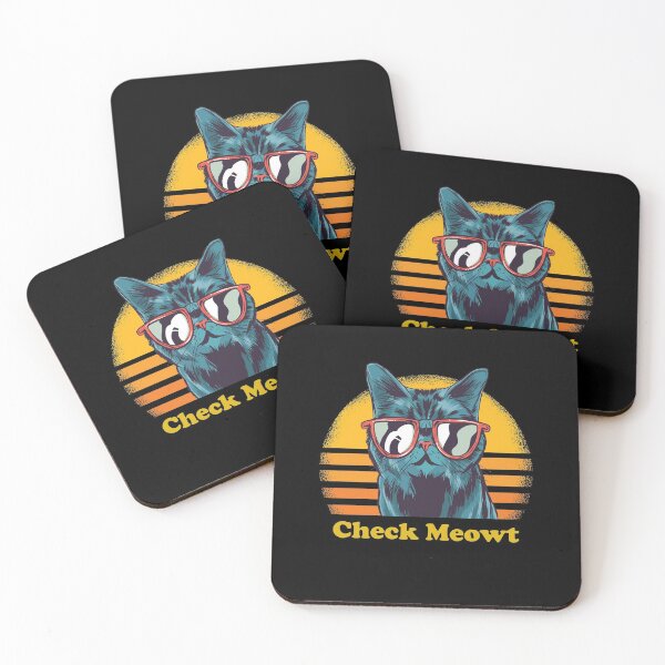 Item preview, Check Meowt - Black Cat & Sunglasses designed and sold by HeatherPore.