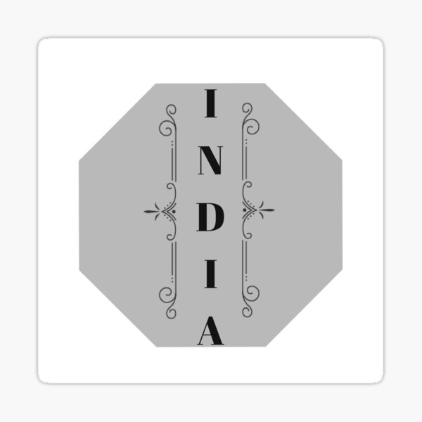 country-name-india-designing-india-sticker-for-sale-by-sushil156