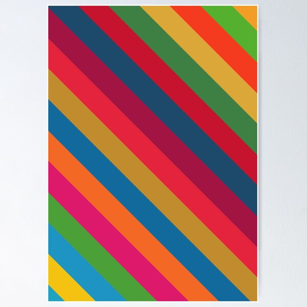 Item preview, sloped color stripes designed and sold by greatnorris.