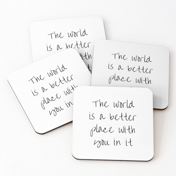 Item preview, The World Is A Better Place With You In It BFF quotes designed and sold by Inspirationmotivation.