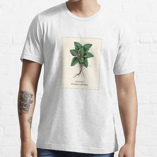 Botany Oversized TShirt Mandrake Herbal Tee Boho Witchy 