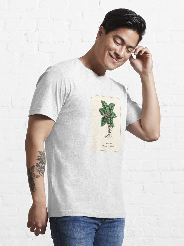 Botany Oversized TShirt Mandrake Herbal Tee Boho Witchy 