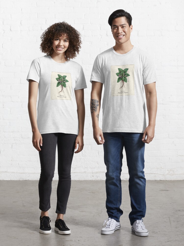 Botany Oversized TShirt Mandrake Herbal Tee Boho Witchy 