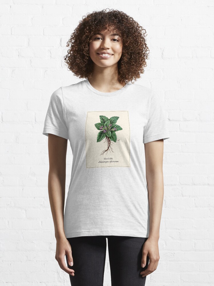 Botany Oversized TShirt Mandrake Herbal Tee Boho Witchy 