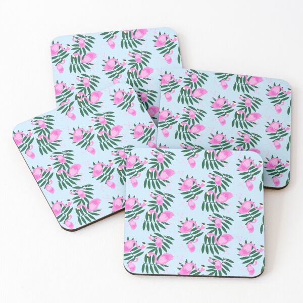 Item preview, Flamingos and Leaves designed and sold by sarahghost416.
