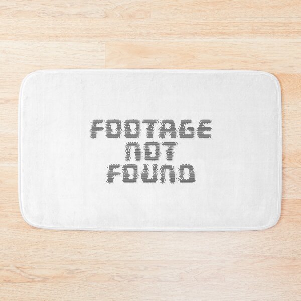 Item preview, footage not found black shad text designed and sold by Dizkorce.