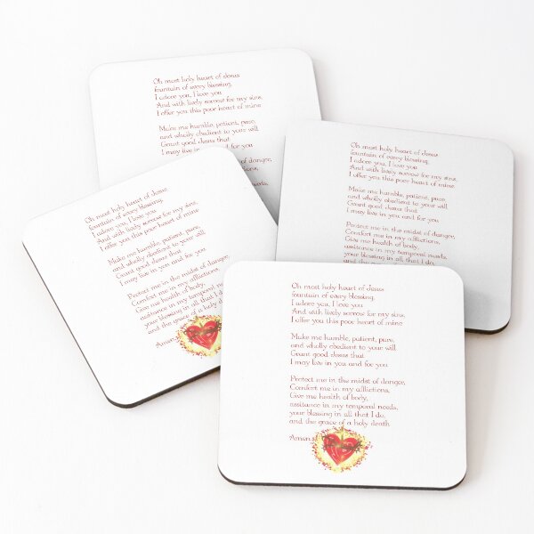 Item preview, Sacred Heart Of Jesus prayer designed and sold by E-Ocasio.