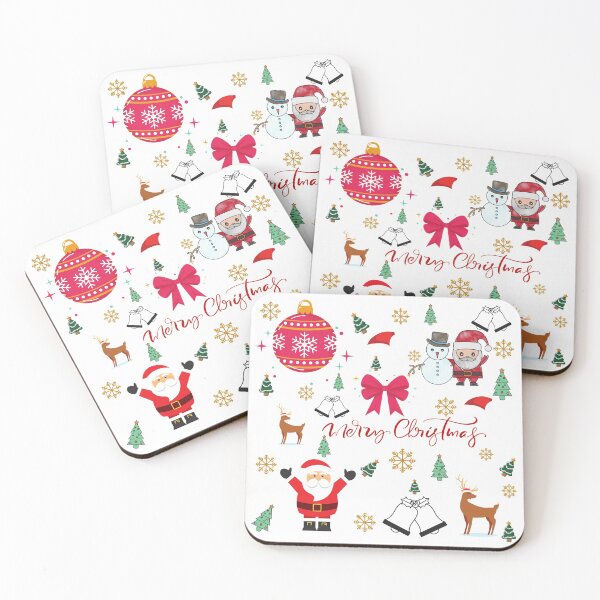 Item preview, Santa, snowman christmas trees and deer, pattern designed and sold by Soul  ArtLove.