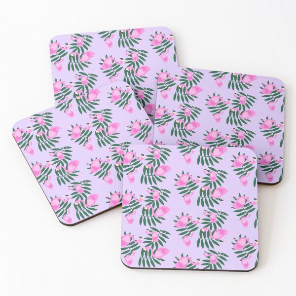 Item preview, Flamingos and Leaves designed and sold by sarahghost416.