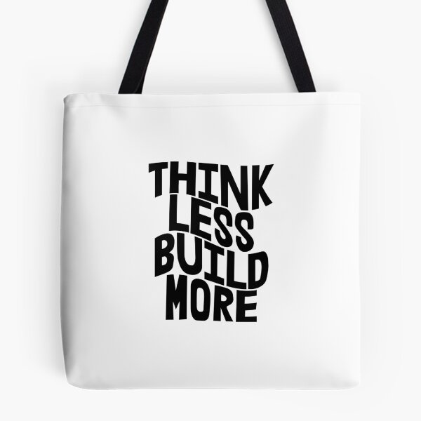 Item preview, Think Less Build More - Think Positively Ambition Gift designed and sold by Vitrina ⭐⭐⭐⭐⭐.