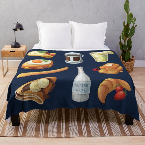 Item preview, Assorted French Breakfast - Crepes, baguette, croissant, french toast, croque madame, coffee, omelet  designed and sold by Alicia Chee.