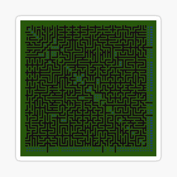 Mystery Game Green And Black 0015 Sticker