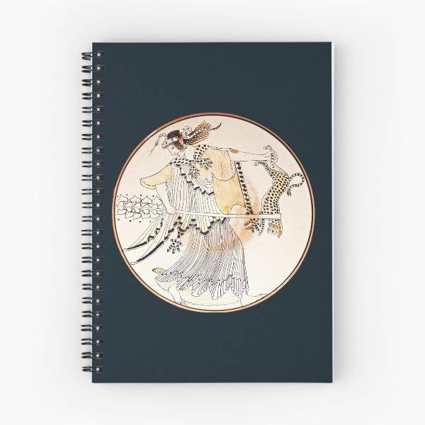 Item preview, Maenad Carrying a Thyrsus and a Leopard with a Snake Rolled up over her Head ,ancient Greek Attic  designed and sold by BulganLumini.